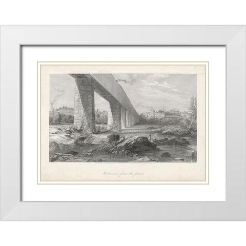 Richmond from the James White Modern Wood Framed Art Print with Double Matting by Bryant, William Cullen
