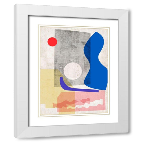 Light and Cloud I White Modern Wood Framed Art Print with Double Matting by Wang, Melissa