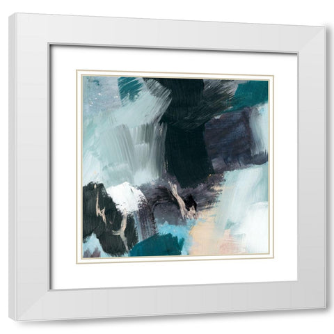 Velvet Riverbed II White Modern Wood Framed Art Print with Double Matting by Barnes, Victoria