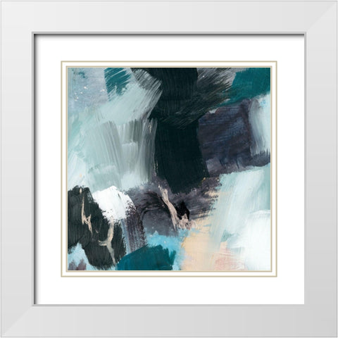 Velvet Riverbed II White Modern Wood Framed Art Print with Double Matting by Barnes, Victoria