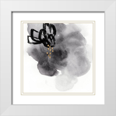 Monograph IV White Modern Wood Framed Art Print with Double Matting by Green, Jacob