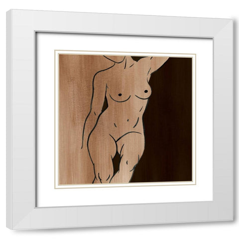 Mud Bath I White Modern Wood Framed Art Print with Double Matting by Popp, Grace