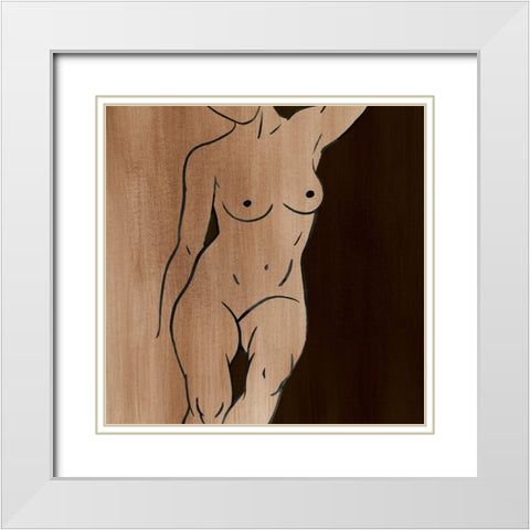 Mud Bath I White Modern Wood Framed Art Print with Double Matting by Popp, Grace