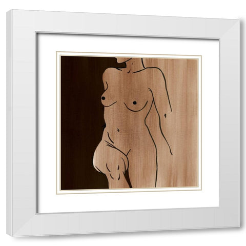 Mud Bath II White Modern Wood Framed Art Print with Double Matting by Popp, Grace