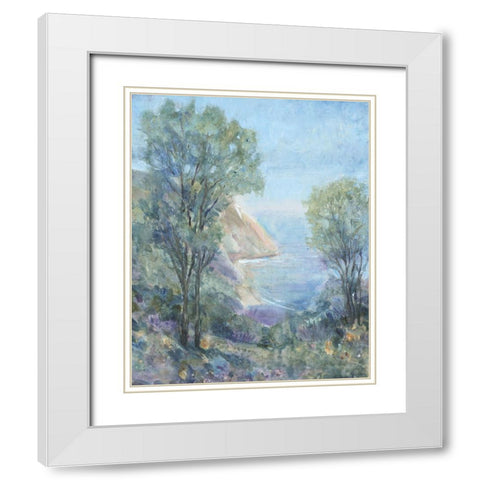 Scenic View I White Modern Wood Framed Art Print with Double Matting by OToole, Tim
