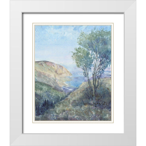 Scenic View II White Modern Wood Framed Art Print with Double Matting by OToole, Tim