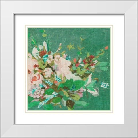 Hello Spring I White Modern Wood Framed Art Print with Double Matting by Wang, Melissa