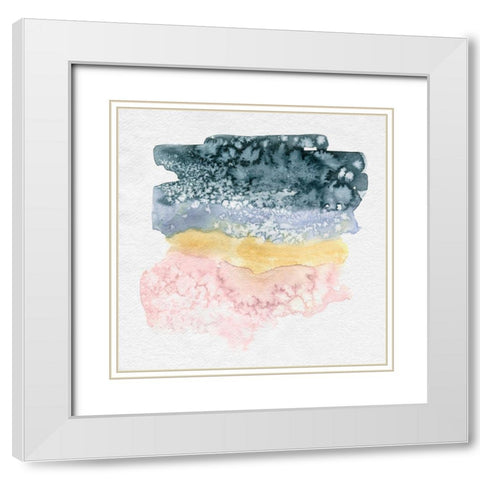 Incremental I White Modern Wood Framed Art Print with Double Matting by Caroline, Emma