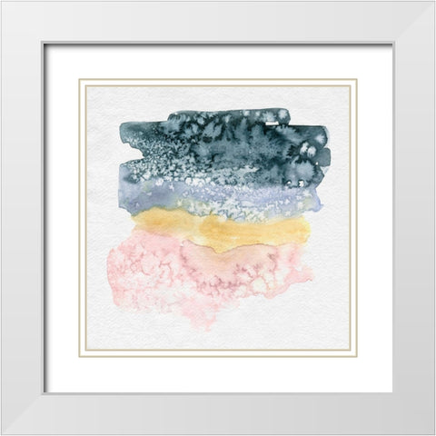 Incremental I White Modern Wood Framed Art Print with Double Matting by Caroline, Emma