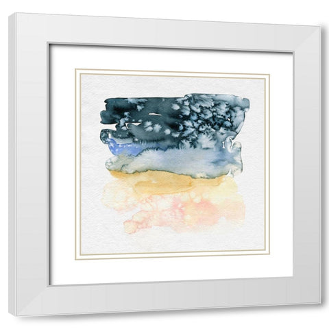 Incremental II White Modern Wood Framed Art Print with Double Matting by Caroline, Emma