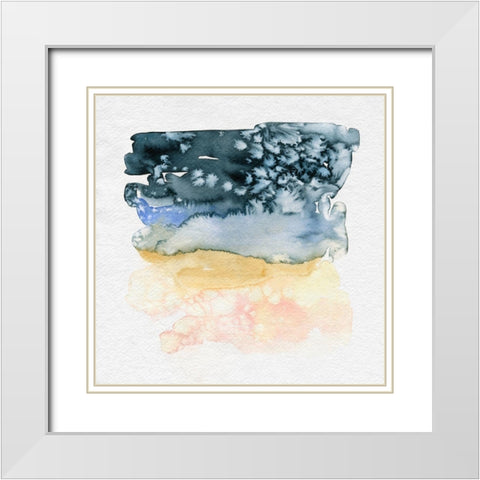 Incremental II White Modern Wood Framed Art Print with Double Matting by Caroline, Emma