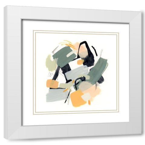 Covey I White Modern Wood Framed Art Print with Double Matting by Barnes, Victoria