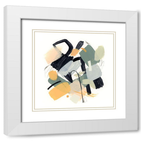 Covey II White Modern Wood Framed Art Print with Double Matting by Barnes, Victoria