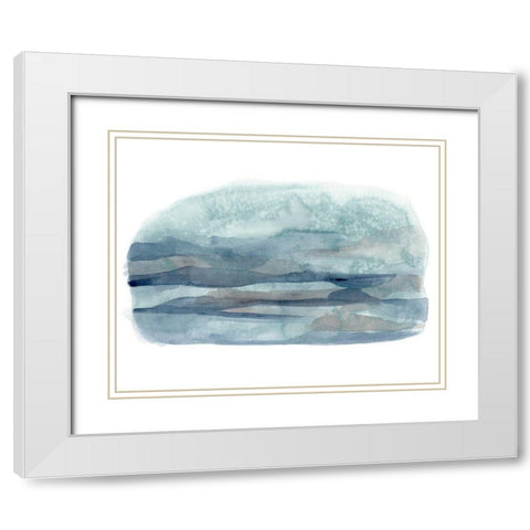 Vignette View II White Modern Wood Framed Art Print with Double Matting by Vess, June Erica
