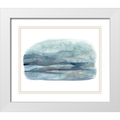 Vignette View II White Modern Wood Framed Art Print with Double Matting by Vess, June Erica