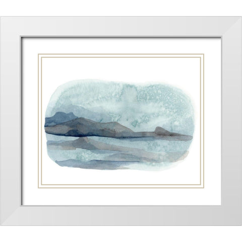 Vignette View III White Modern Wood Framed Art Print with Double Matting by Vess, June Erica