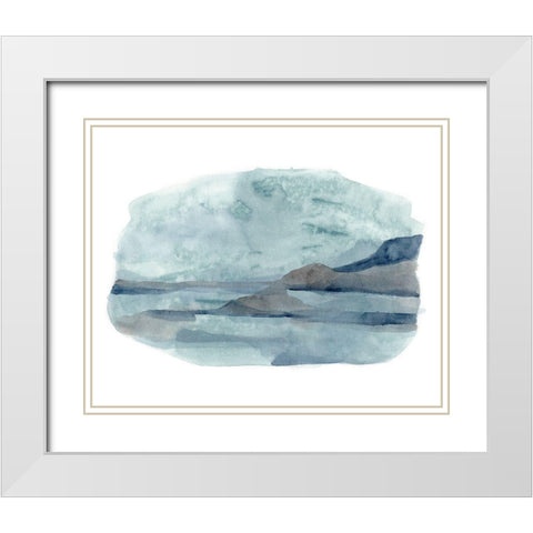 Vignette View IV White Modern Wood Framed Art Print with Double Matting by Vess, June Erica