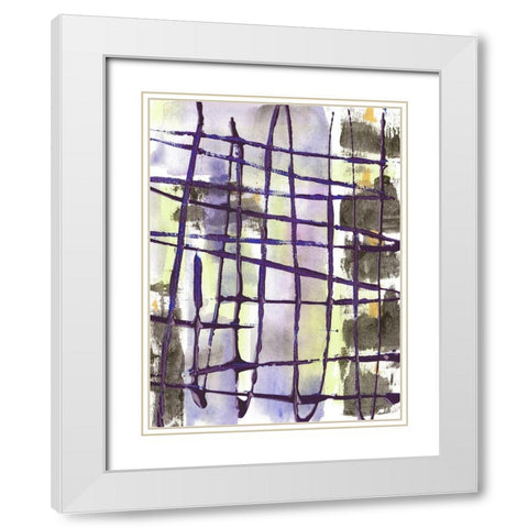 Fog City IV White Modern Wood Framed Art Print with Double Matting by Wang, Melissa