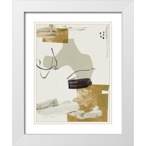 Over the Line IV White Modern Wood Framed Art Print with Double Matting by Wang, Melissa