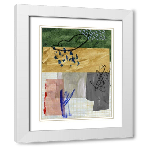 Rainy Season I White Modern Wood Framed Art Print with Double Matting by Wang, Melissa