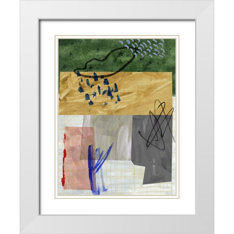 Rainy Season I White Modern Wood Framed Art Print with Double Matting by Wang, Melissa