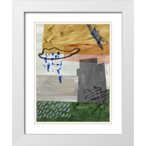 Rainy Season III White Modern Wood Framed Art Print with Double Matting by Wang, Melissa