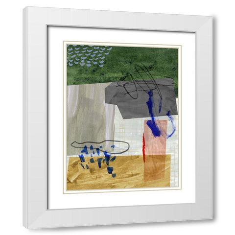 Rainy Season IV White Modern Wood Framed Art Print with Double Matting by Wang, Melissa