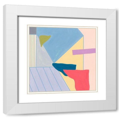 Radiant Light IV White Modern Wood Framed Art Print with Double Matting by Wang, Melissa