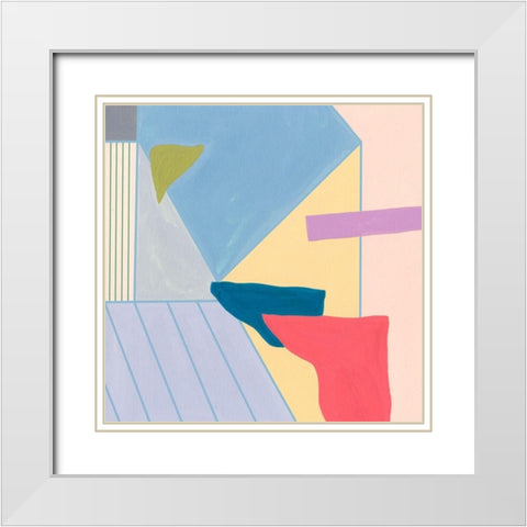 Radiant Light IV White Modern Wood Framed Art Print with Double Matting by Wang, Melissa