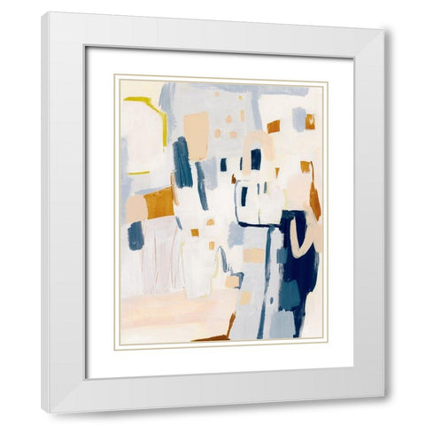 Gismo I White Modern Wood Framed Art Print with Double Matting by Barnes, Victoria