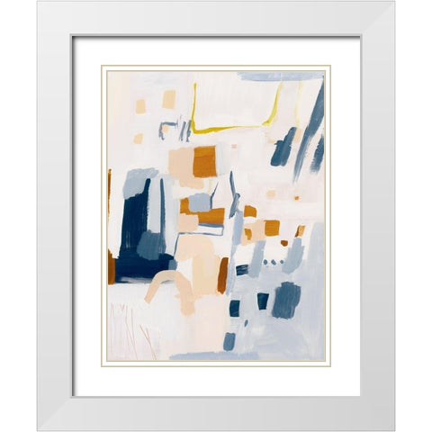 Gismo II White Modern Wood Framed Art Print with Double Matting by Barnes, Victoria