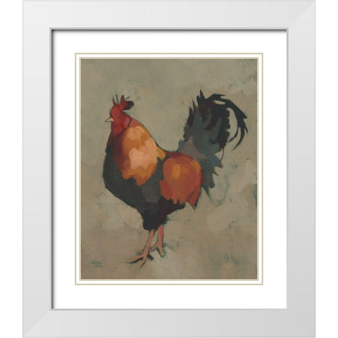 Roost Ruler II White Modern Wood Framed Art Print with Double Matting by Green, Jacob