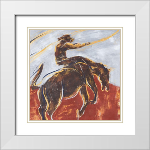 Morning Roundup II White Modern Wood Framed Art Print with Double Matting by Warren, Annie