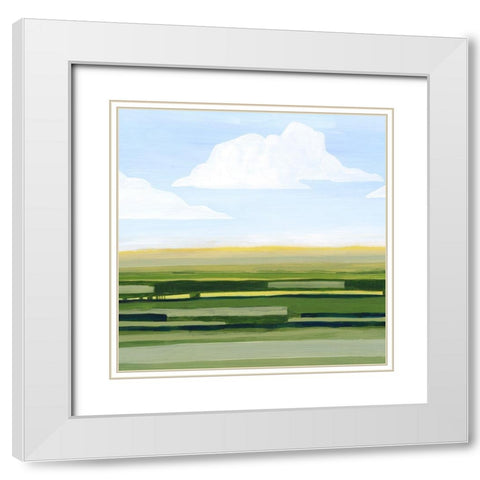 Pastoral Glow II White Modern Wood Framed Art Print with Double Matting by Popp, Grace