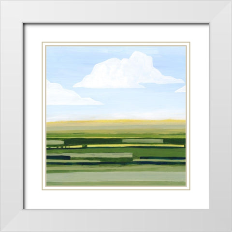 Pastoral Glow II White Modern Wood Framed Art Print with Double Matting by Popp, Grace