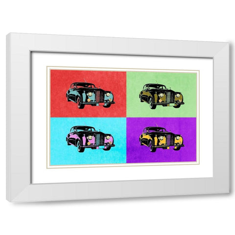 Pop Art Classics IV White Modern Wood Framed Art Print with Double Matting by Warren, Annie
