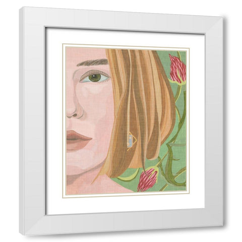 Morning Portrait I White Modern Wood Framed Art Print with Double Matting by Wang, Melissa