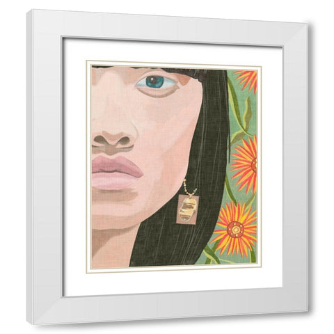 Morning Portrait IV White Modern Wood Framed Art Print with Double Matting by Wang, Melissa