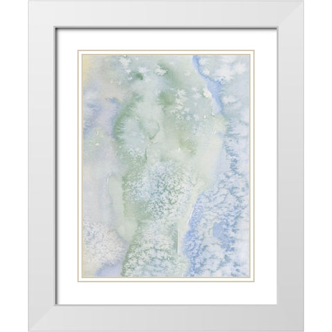 Sea Salt Reverie II White Modern Wood Framed Art Print with Double Matting by Caroline, Emma
