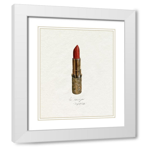 Gilded Toiletries III White Modern Wood Framed Art Print with Double Matting by Popp, Grace