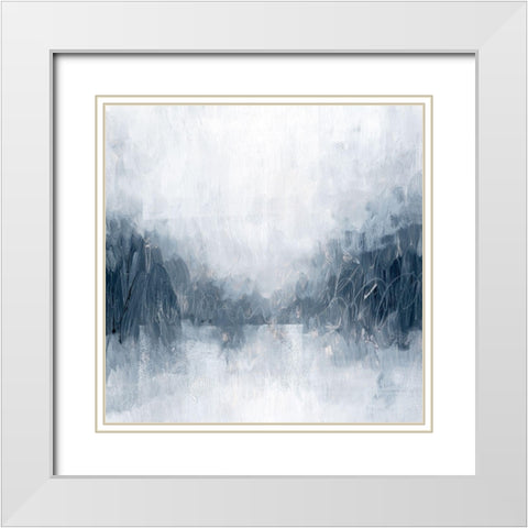 Polar Mist I White Modern Wood Framed Art Print with Double Matting by Popp, Grace