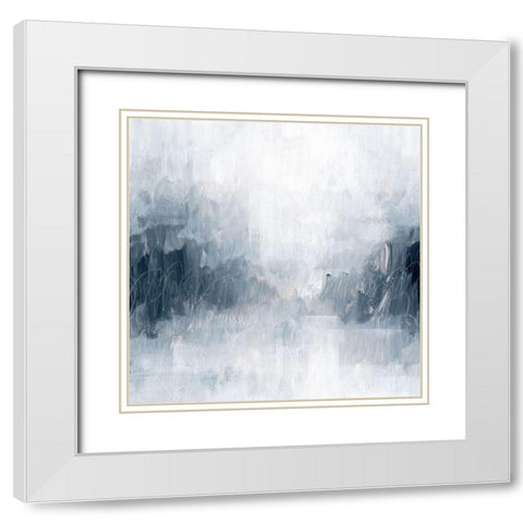 Polar Mist II White Modern Wood Framed Art Print with Double Matting by Popp, Grace