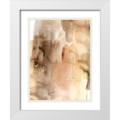 Gilded Movement I White Modern Wood Framed Art Print with Double Matting by Popp, Grace