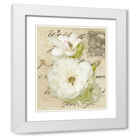 Wishing You Well I White Modern Wood Framed Art Print with Double Matting by Saunders, Alonzo