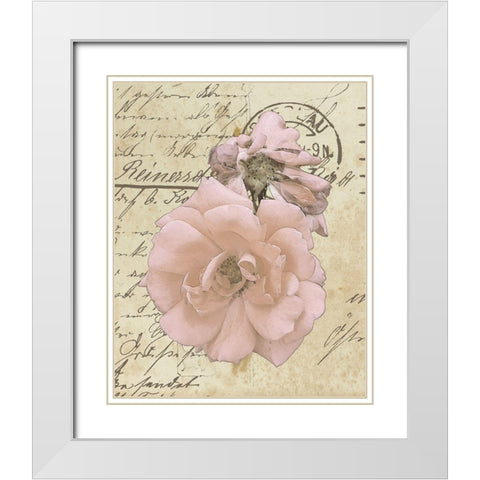 Wishing You Well II White Modern Wood Framed Art Print with Double Matting by Saunders, Alonzo