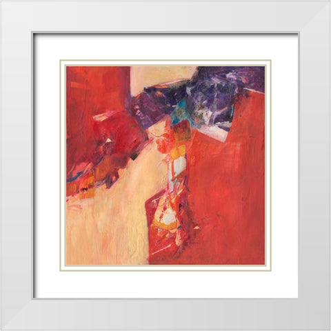 Native America I White Modern Wood Framed Art Print with Double Matting by Combs, Joyce