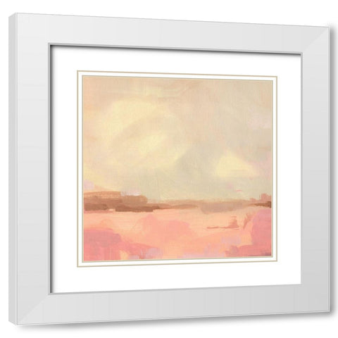 Salt Lake Sunrise I White Modern Wood Framed Art Print with Double Matting by Green, Jacob