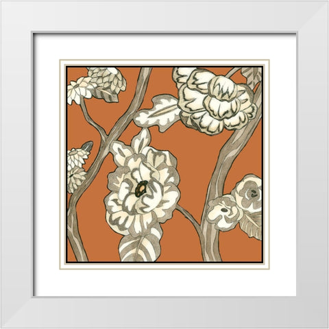 Butterscotch Chintz III White Modern Wood Framed Art Print with Double Matting by Zarris, Chariklia