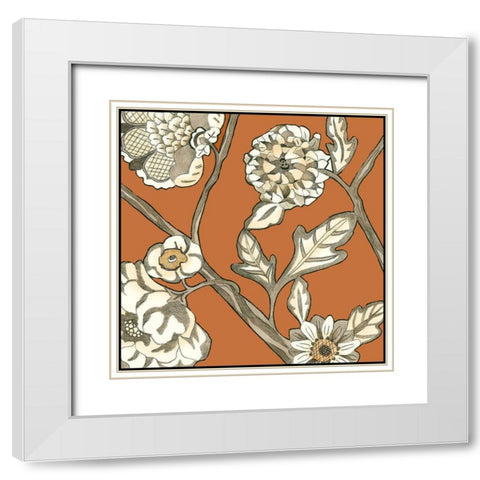 Butterscotch Chintz IV White Modern Wood Framed Art Print with Double Matting by Zarris, Chariklia