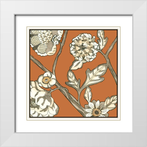 Butterscotch Chintz IV White Modern Wood Framed Art Print with Double Matting by Zarris, Chariklia